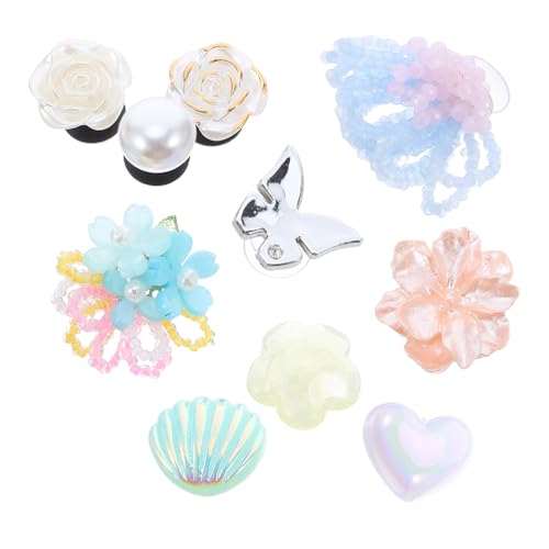 Healeved 10 Stück Teiliges Schuhclips mit Kristallblumen Perlen und Pailletten Vielseitige und Langlebige Schuhdekoration für Damen für Hochzeit Party und Alltag Personalisierbares von Healeved