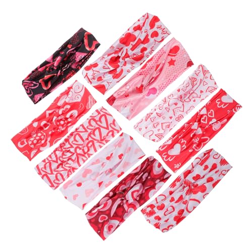 Healeved 10stücke Teiliges Damen Yoga Headbands Mit Herzmuster Elastische Sport-stirnbänder Für Fitness Workout Und Reisen Angenehm Zu Tragen Und Schweißabsorbierend von Healeved