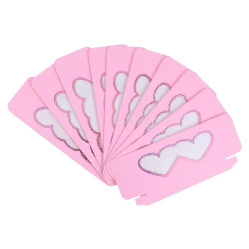 Healeved 10stücke Wimpernetui Aus Papier Wimpernaufbewahrung Mit Transparentem Fenster Leerer Wimpern Organizer Wimpernboxen Für Täglichen Gebrauch Und Reisen von Healeved
