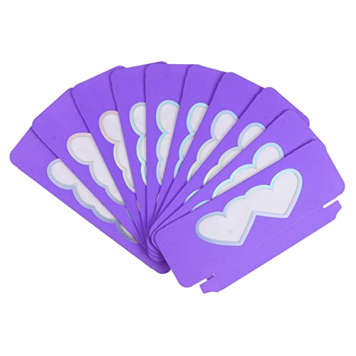 Healeved 10stücke Wimpernetui Aus Papier Wimpernaufbewahrung Mit Transparentem Fenster Leerer Wimpern Organizer Für Künstliche Wimpern Und Kleinteile Verschlossen Für Sicheren Schutz von Healeved