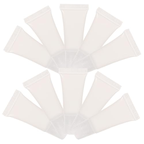 Healeved 10stücke Leere Tube Lip Gloss Balm Transparent Kosmetische Mini Container Pp Material Pvc Tube Geeignet Für Lippenbalsam Lotion Creme von Healeved
