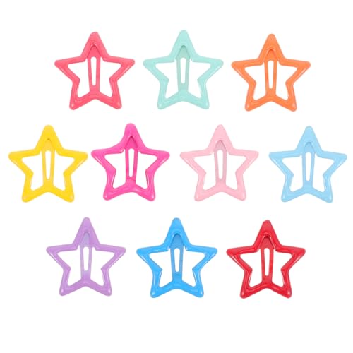 Healeved 100stücke Stern Haarspangen Bunten Farben Robuste Haarklammern Für Mädchen Und Teenager Für Tägliche Stylings Partys Und Geschenkideen Sichern Das Haar Zuverlässig von Healeved