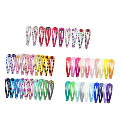 Healeved 100stücke Haarspangen Für Mädchen Bunte Haarklammern Mit Druckdesign Für Junge Mädchen Geburtstag Und Weihnachten Perfektes Haarschmuck-zubehör Für Jeden Anlass von Healeved
