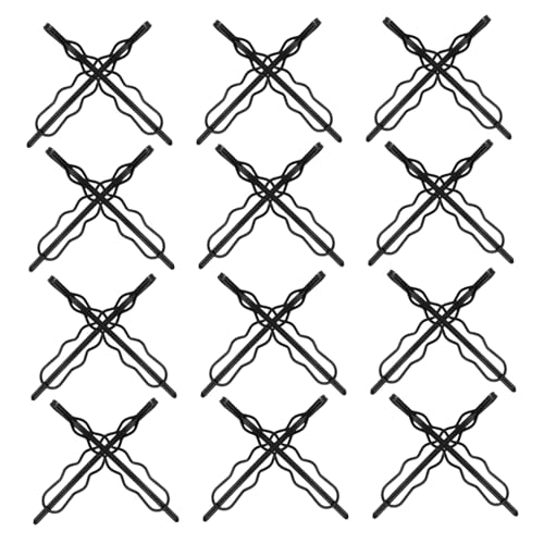 Healeved 100 Stück Schwarze Metall-Haarklammern für Frauen Kleine Langlebige Haarspangen mit sicherem Griff für Stirn Seitenpony Vielseitiges Styling für Arbeit und Festliche Anlässe von Healeved