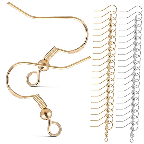 Healeved 100Paare Ohrringhaken DIY Ohrstecker Zubehör mit Klaren Rückstoppern für Schmuckherstellung Leicht Ergonomisch für Optimalen Tragekomfort Healeved 100Paare Ohrringhaken DIY Ohrstecker Zubehör mit Klaren Rückstoppern für Schmuckherstellung Leicht Ergonomisch für Optimalen Tragekomfort von Healeved