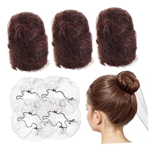 Healeved 100stücke Haarnetze Aus Elastischem Unsichtbarem Netz Wiederverwendbare Verkleidungszubehör Für Frauen Und Mädchen Als Ballett-dutt Oder Duttabdeckung von Healeved