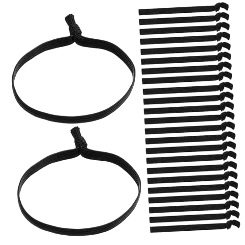 Healeved 100stücke Elastische Haargummis Stoffhaargummis Ohne Beschädigung Rutschfeste Haarbänder Für Dickes Haar Knitterfreie Haargummis Für Damen Und Herren von Healeved