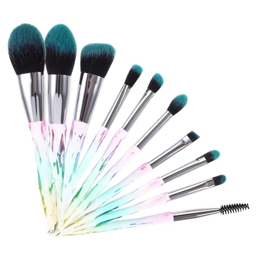 Healeved 10stücke Kosmetikset Mit Pinselset Für Make-up Foundation Concealer Kompaktpuder Lippenstift Und Lidschatten Für Make-up von Healeved