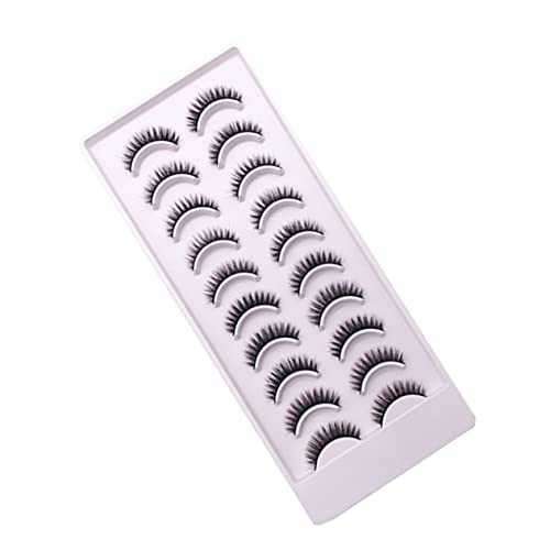 Healeved 10paare Frauen Dichte Falsche Wimpern Kosmetisch Make-up Wimpern Kit Mit Superweichen Fasern Für Augenlid von Healeved