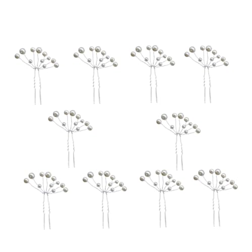 Healeved 10stücke Stilvolle Blumen Und Perlendesign Haarnadeln Dekorative Haarspangen Für Hochzeit Und Feiern Haarschmuck Für Damen Und Mädchen von Healeved