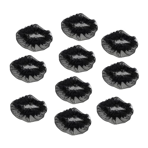 Healeved Haarnetze für Dutts 10er-pack Elastische Haarnetze für Damen Tanz-dutts Haarknoten Elastische Kopfbedeckung Mulltuch Leicht von Healeved