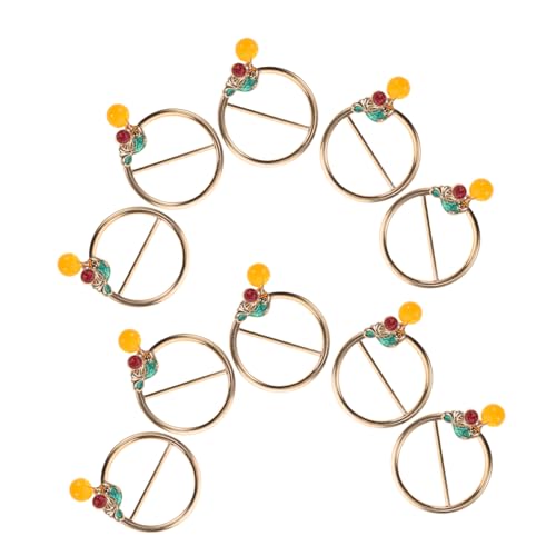 Healeved 10stücke Schalringe Aus Zinklegierung Schalkrawattenclips Schalschnallenringe Für Damen Modeaccessoires Zum Verschließen Von Schals Und Kleidung von Healeved