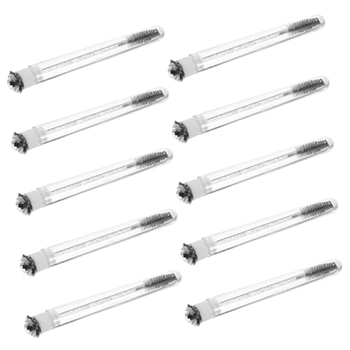 Healeved 10stücke Tragbare Wimpernbürsten Mit Tube Weiche Und Wimpernspoolies Für Wimpernverlängerungen Und Mascara-anwendungen Für Und Unterwegs von Healeved