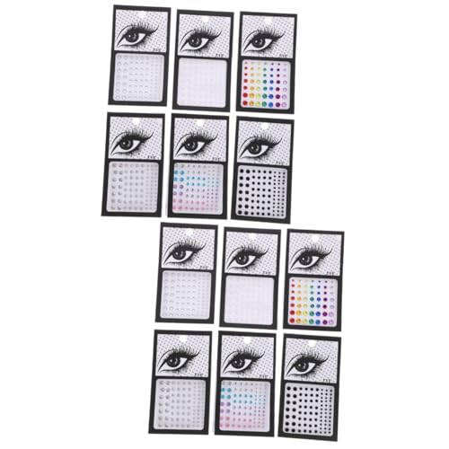 Healeved 12blätter Teiliges Gesichtskleber Selbstklebende Glitzersteine Körper Schmuck Aufkleber Für Festivals Partys Und Hochzeiten Wiederverwendbar Vielseitig Verwendbar von Healeved