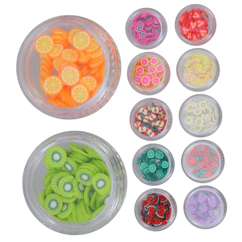 Healeved Maniküre-sticker Frucht-teller Diy-nagelkunst-zubehör Keramik-teller Reparatur-plättchen Bunte Deko-stücke Farben von Healeved