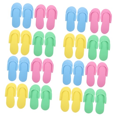 Healeved 12paare Wiederverwendbar- -slipper Für Damen Und Tragbare Wasserdichte Hotel Und Spa-sandalen Schnelltrocknende Eva-hausschuhe Für Und Nagelstudios von Healeved