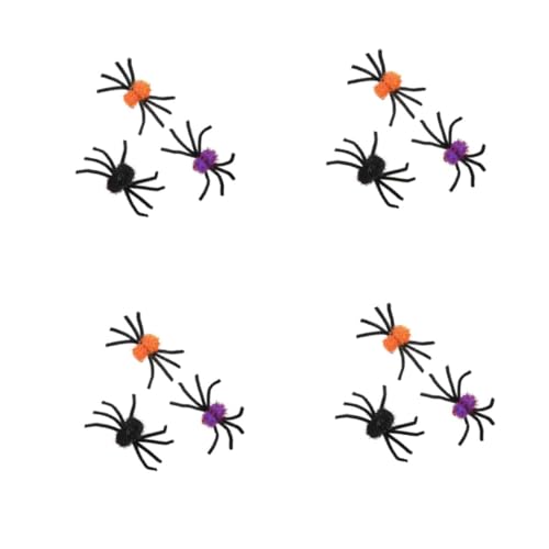Healeved 12 Stck. Halloween Haarspangen mit Realistischem Spinnendesign Kuschelige Haarclips für Kleinkinder Mädchen und Damen Vielseitige Cosplay Haaraccessoires für Gruselige Partyoutfits von Healeved