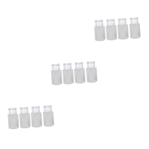 Healeved 12 Stk Flasche Nagellackentferner Flüssigkeitsbehälter abschließbarer Pumpenbehälter Nagellackentferner-Organizer Nagellackentferner-Flasche mit Pumpe kunststoffreiniger Maniküre von Healeved