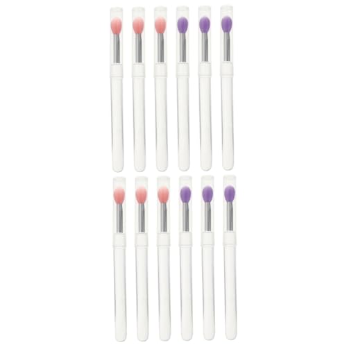 Healeved 12stücke Teiliges Lippenpinsel Mit Abdeckungen Multifunktionale Applikatoren Für Lippenmasken Lippenstifte Und Lidschatten Leicht Und Tragbar Für Präzise Anwendungen von Healeved