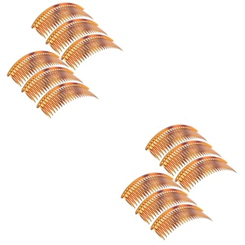 Healeved 12 Stk Seitenkamm mit Zähnen Styling-Haarspangen hochzeit haarkämme Haarkamm für Mädchen Haarkamm-Clip haarschmuck hair styling comb Haarkämme für Frauen Frisierkämme Plastik von Healeved