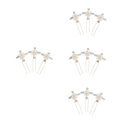 Healeved 12stücke Teiliges Set U-form Haarnadeln Mit Wasserdiamanten Für Hochzeitsfrisuren Blumen-haarspangen Für Brautjungfern Und Besondere Anlässe von Healeved