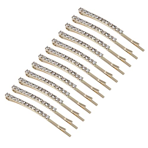 Healeved 12 Stück Haarspangen mit Strass für Damen und Mädchen Stilvolle Haarclips und Weiß für Hochzeiten Partys und Alltag von Healeved