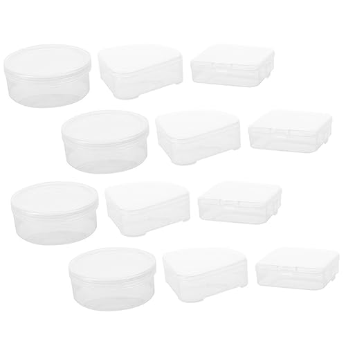 Healeved 12 Stück Marshmallow Puderquasten Aufbewahrungsbox Dreieck Puderquaste Dreieckige Puderquaste Puderhalter Make Up Quaste Aufbewahrungs Organizer Puderquasten Etui Make Up von Healeved