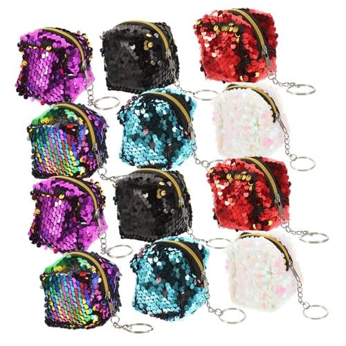 Healeved 12stücke Quadratische Münztasche Kleine Geldbörse Wechselgeldbörse Schöne Tasche Geschmeidiges Material Praktische Urlaub Shopping Reisen Alltag von Healeved