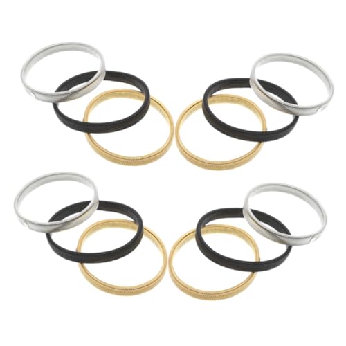 Healeved 12 Stück Teiliges Elastische Metallarmbänder für Herren Rutschfeste Ärmelhalter Verstellbare Armbänder zur Ärmelfixierung Bequemer Sitz für Büro Sport und Freizeit von Healeved