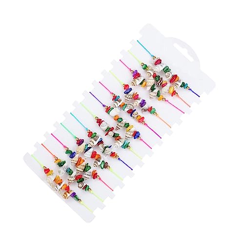 Healeved 12 Stück Teiliges Muschelschmuck Armband und Fußkettchen für Damen Boho Strandarmband Natürlichen Materialien für Sommeroutfits und Freundschaftsgeschenke von Healeved