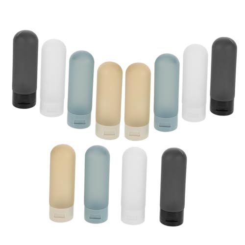 Healeved 12stücke Teiliges Set Aus Quetschflaschen Nachfüllbar Für Hautpflege Shampoo Und Creme Auslaufsichere Reiseflaschen Für Unterwegs Robuste Kosmetikbehälter Für Männer Healeved 12stücke Teiliges Set Aus Quetschflaschen Nachfüllbar Für Hautpflege Shampoo Und Creme Auslaufsichere Reiseflaschen Für Unterwegs Robuste Kosmetikbehälter Für Männer von Healeved