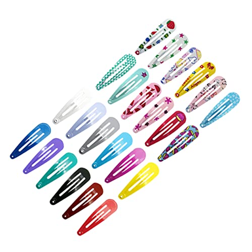 Healeved 120 Stück Teiliges Set Water Drop Haarklammern mit Buntem Druck Langlebige Vielseitige Haarclips für Mädchen Geeignet für Alltag Geburtstags und Weihnachtsfeiern Praktischer von Healeved