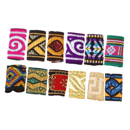 Healeved Dreadlocks Haarmanschetten 12 Stück Dekorative Ringe Leichte Haaraccessoires für Dreadlocks und Zöpfe für Männer und Frauen Bunte Haarschmuckschläuche von Healeved