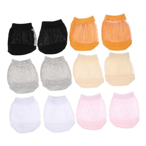 Healeved 12st Atmungsaktive Vorfußsocken Halbe Zehensocken Knöchel Nicht Halter Arbeitshandschuhe Abs Finger Maultiersocken Kallus Spitzensocken Reflexologie Zehenlos Beleg Sohlen Baumwolle von Healeved