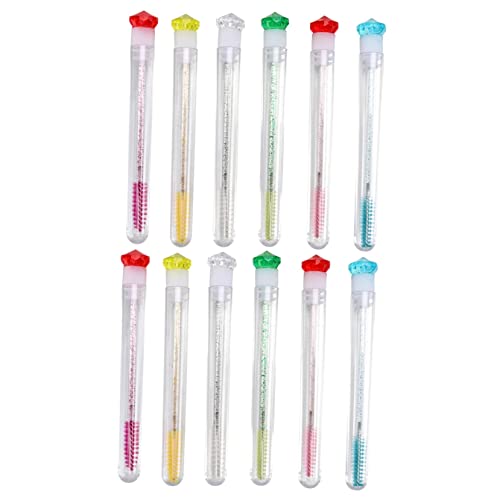 Healeved 12stücke Wimpernbürsten Mit Röhrchen Flexibler Mascara- Für Augenbrauen Und Wimpern Für Reisen Und Unterwegs von Healeved