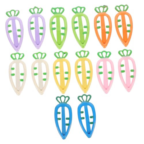 Healeved 14 Stück Bonbonfarbene Haarnadeln Für Mädchen Mädchen – Dekorative Karotten-haarspangen Haarschmuck Für Feines Haar von Healeved