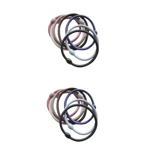Healeved Sets Modische Haargummis Pferdeschwanzhalter Krawatte Damen Gummiband Nylon Kunststoff Grau Cameo Vielseitiger Stil Stück Zufällig von Healeved