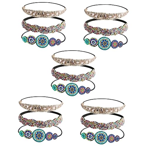 Healeved 15stücke Elastische Strass Stirnbänder Beaded Haarbänder Für Damen Dekorative Haarschmuck Für Hochzeiten Partys Und Alltagsoutfits von Healeved