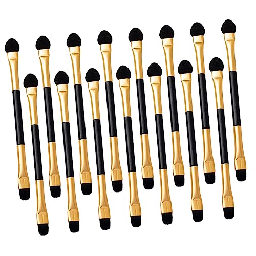 Healeved 15 Teiliger Lidschattenpinsel Doppelseitiger Make Up Pinsel Mascara Make Up Set Für Frauen Glitzer Make Up Entferner Ovale Make Up Schwämme Lidschatten Textmarker Tücher von Healeved
