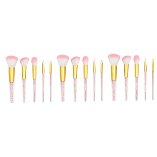 Healeved 15 Teiliges Set Puderpinsel Kosmetikpinsel Make Up Pinsel Für Damen Professioneller Make Up Pinsel von Healeved