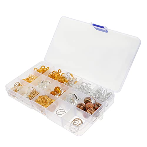 Healeved 158stücke Teiliges Aus Dreadlocks Haarspangen Und Schmuck Für Zöpfe Verstellbare Haarschmuck-ringe Und Dreadlock-zubehör Für Kreative Frisuren Und Haarverlängerungen von Healeved