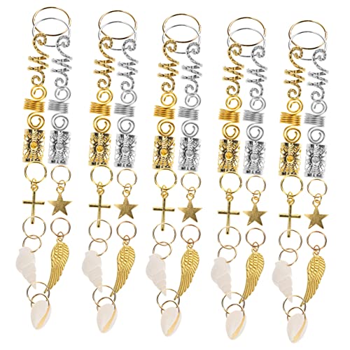 Healeved 159stücke Dreadlock Haarschmuck Metallringe Und Charms Für Zöpfe Einfach Anzuwenden Für Verschiedene Anlässe Und Haarstyling Zubehör Für Kreative Frisuren Healeved 159stücke Dreadlock Haarschmuck Metallringe Und Charms Für Zöpfe Einfach Anzuwenden Für Verschiedene Anlässe Und Haarstyling Zubehör Für Kreative Frisuren von Healeved