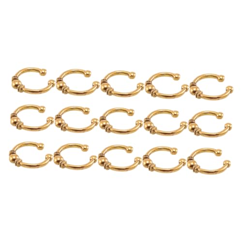 Healeved 15St Zopf Haarnadel Dreadlocks Haare flechten Manschetten Haarschmuck für Zöpfe haircharm haarsschmuck Schmuckanhänger aus Haargeflecht Haarschmuck-Anhänger Legierung Golden von Healeved
