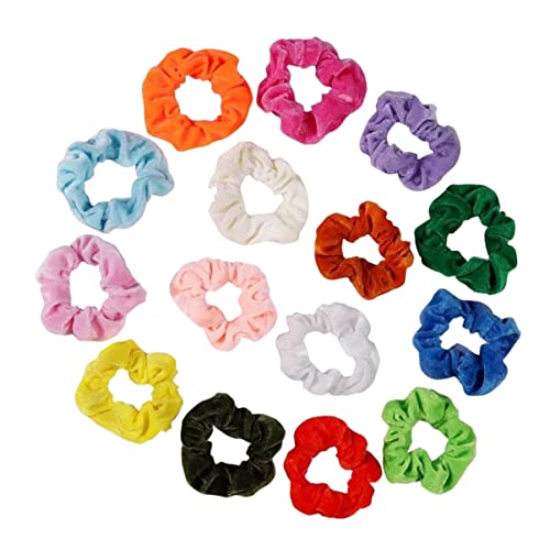 Healeved 15stücke Pferdeschwanz-haarseile Aus Flanell Elastische Haarringe Für Frauen Flanellhaar Haarschmuck Für Jede Frisur von Healeved