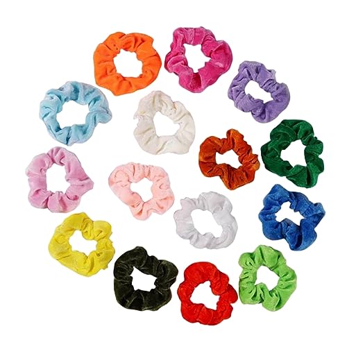 Healeved 15stücke Flanell-haarseile Pferdeschwanz-haarringe Haargummis Für Damen Haarschmuck Elastische Haar Seile von Healeved