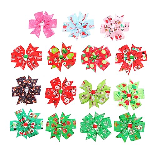 Healeved 15stücke Weihnachts Haarspangen Mit Schleife Haarschmuck Für Junge Mädchen Warme Farbgebung Geeignet Für Alltag Und Besondere Anlässe von Healeved