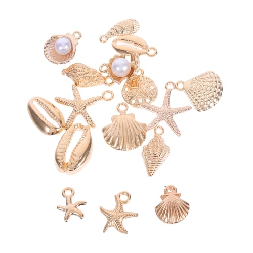 Healeved 16 Stück Teiliges Schmuckset aus Langlebiger Legierung mit Muschel Meeres Anhängern Vielseitig für DIY Halsketten und Armbänder Passend für Unterschiedliche Stilrichtungen und von Healeved