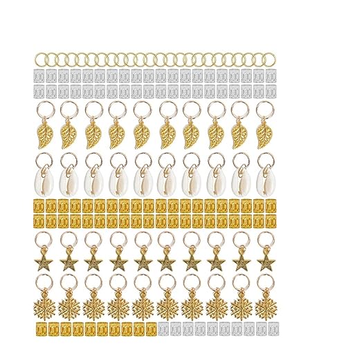Healeved 164 Stück Dreadlocks Ringe Metall Haarschmuck Set Kreative Haarröhren für Zöpfe Langlebige Dreadlock Manschetten zur Verschönerung Ihres Looks Healeved 164 Stück Dreadlocks Ringe Metall Haarschmuck Set Kreative Haarröhren für Zöpfe Langlebige Dreadlock Manschetten zur Verschönerung Ihres Looks von Healeved
