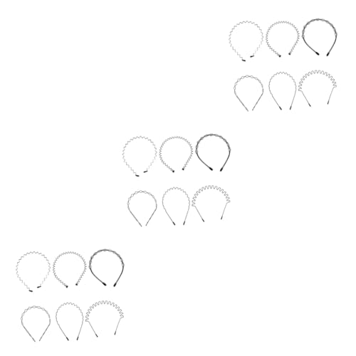 Healeved 18 Stk Unsichtbare Wellenhaarnadel Haargummis für Männer Haarbänder für Damen abschmink haarband make up haarband Mädchen Make-up Haarband zurückgekämmte Haarreifen von Healeved