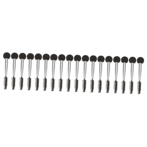 Healeved 18stücke Teiliges Doppelseitige Makeup-schwämme Für Augenbrauen Und Wimpern Für Präzise Anwendung Von Mascara Und Flüssig-makeup Mit Glänzendem Silberrohr von Healeved